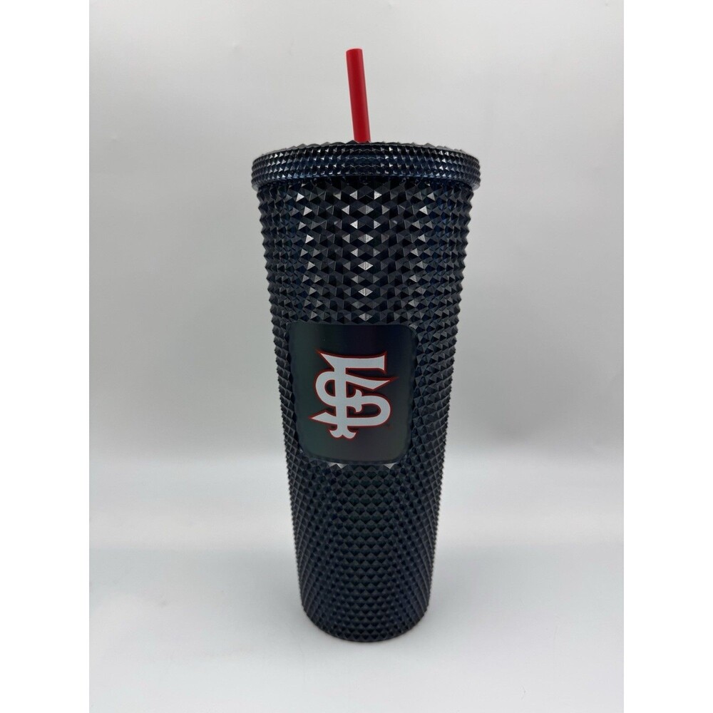 Starbucks Fresno State Bulldogs FSU Studded Tumbler Dark Blue Venti Cup NEW